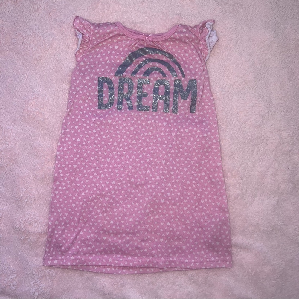 Just One You by Carter’s Toddler Girls Size 4T Pink Rainbow Dream Pajama Dress